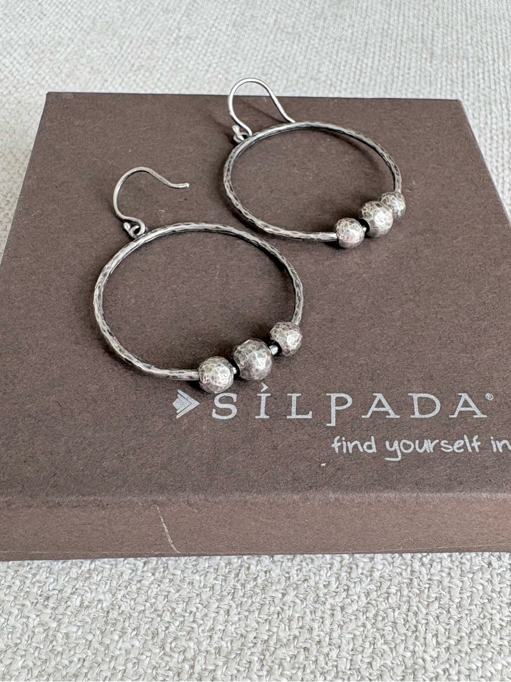 Silpada Sterling Silver Hoop Earrings, W2171